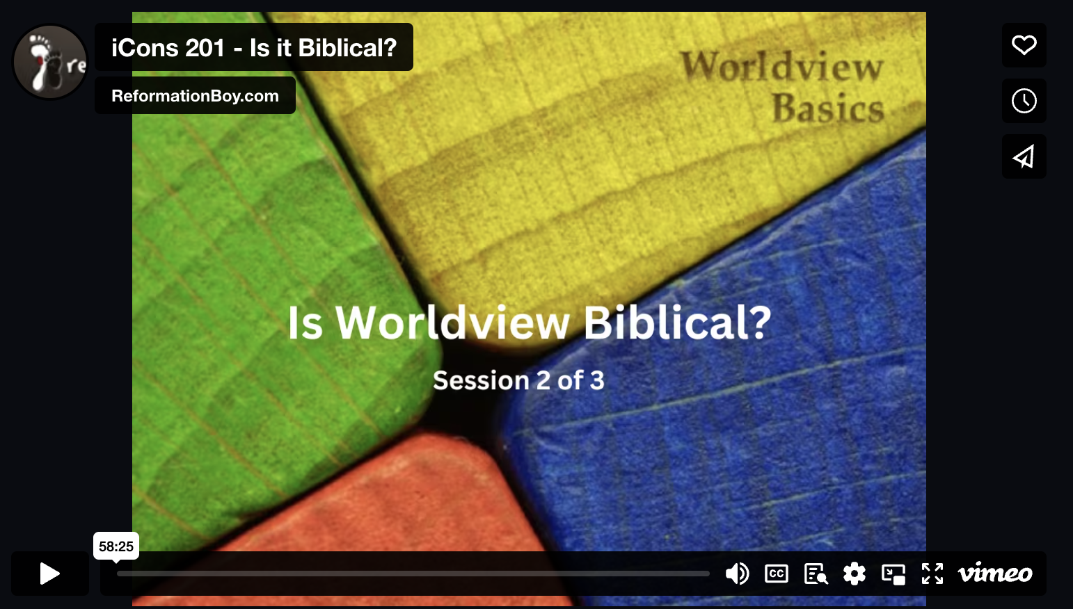 iCons 201: What the Bible Says about Worldview