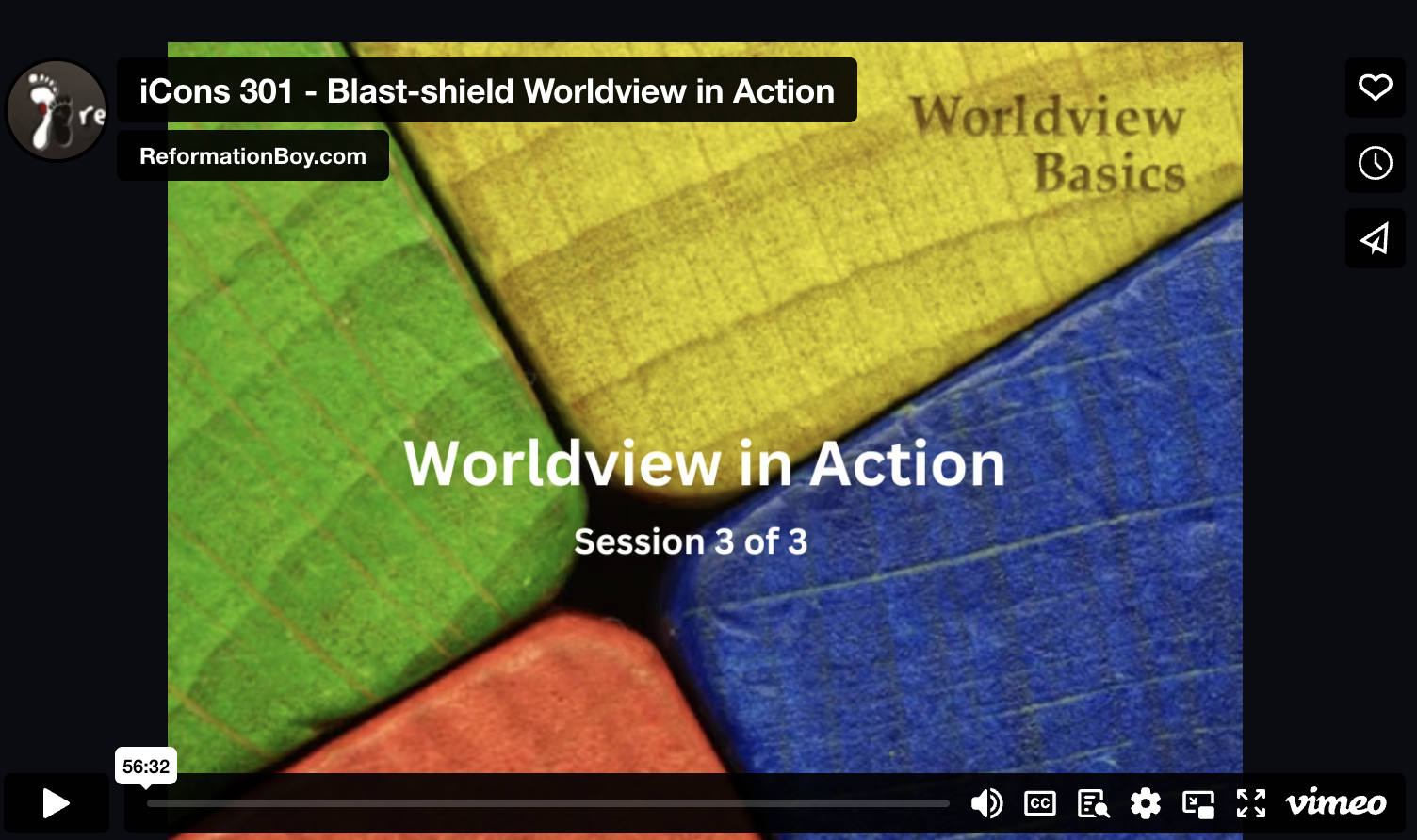 iCons 301: Blast-shield worldview in action